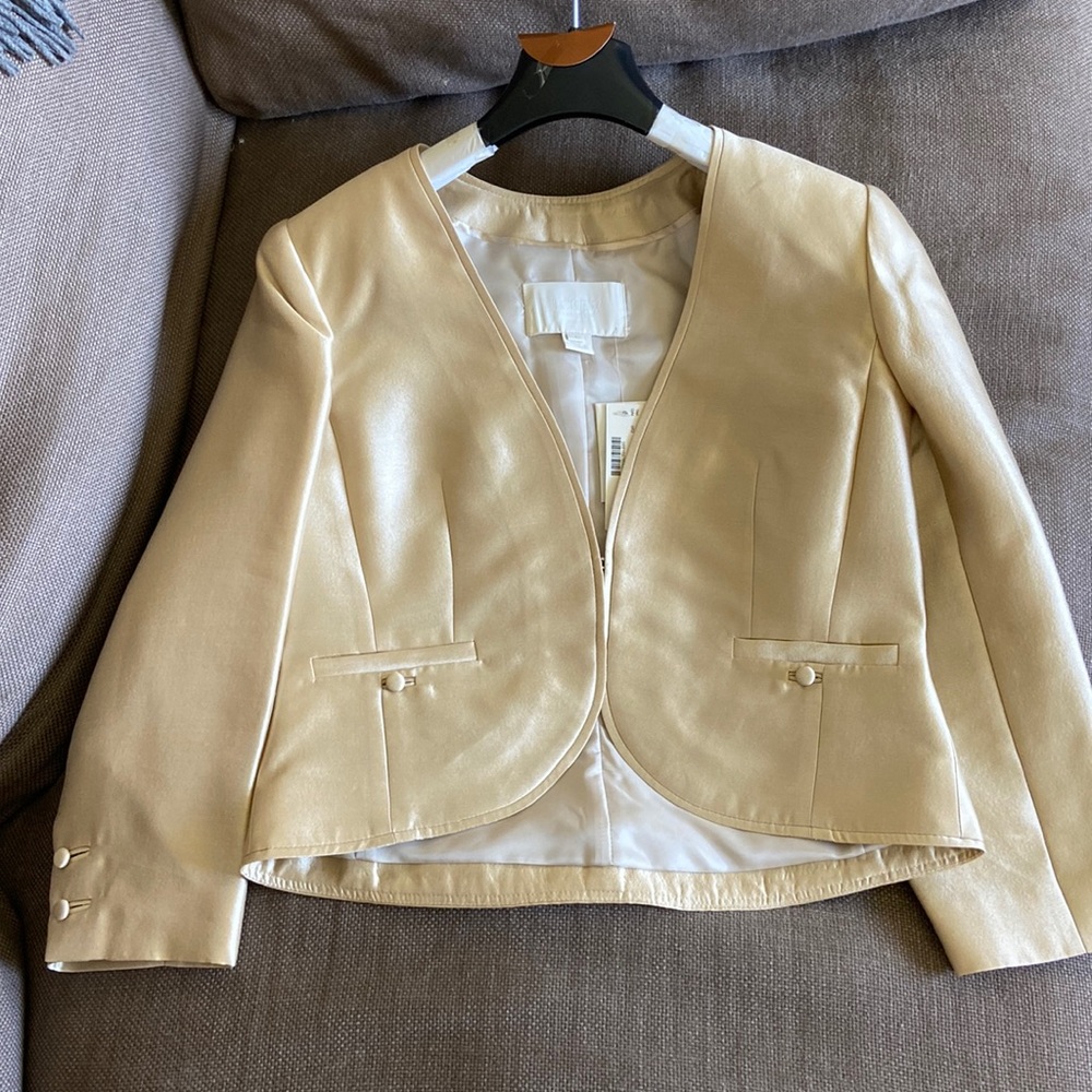 NWT J Crew Collection Silk Organza Jacket